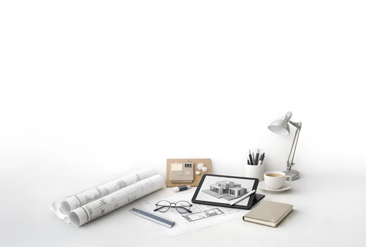Interior design workspace